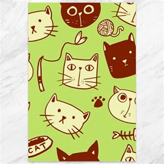 Cute Hand Drawn Cat Seamless Pattern Canvas 12  X 18  by Vaneshart