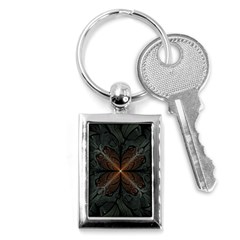 Art Abstract Fractal Pattern Key Chain (rectangle)