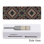Zentangle Style Geometric Ornament Pattern Memory Card Reader (Stick) Front