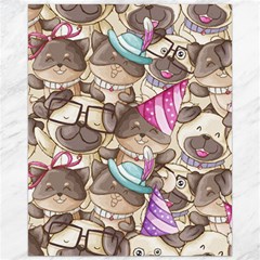 Hand Drawn Animal Pattern Dog Illustration Canvas 16  X 20  by Vaneshart