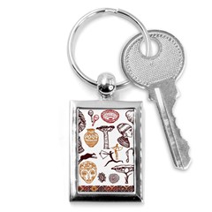 Africa Doodle Set Key Chain (rectangle) by Wegoenart