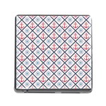 Seamless Pattern With Cross Lines Steering Wheel Anchor Memory Card Reader (Square 5 Slot) Front