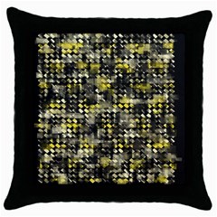 Bricks Cubes Throw Pillow Case (black) by Sparkle