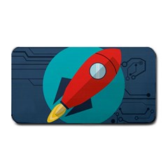 Rocket With Science Related Icons Image Medium Bar Mats