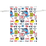 Monster Cool Seamless Pattern  Lightweight Drawstring Pouch (XL) Front