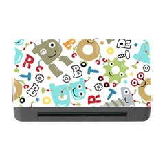 Seamless Pattern Vector With Funny Robots Cartoon Memory Card Reader With Cf by Vaneshart