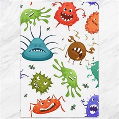 Dangerous Streptococcus Lactobacillus Staphylococcus Others Microbes Cartoon Style Vector Seamless Canvas 12  X 18  by Vaneshart