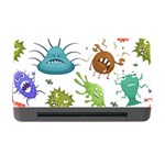 Dangerous Streptococcus Lactobacillus Staphylococcus Others Microbes Cartoon Style Vector Seamless Memory Card Reader with CF Front