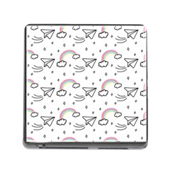 Cute Art Print Pattern Memory Card Reader (square 5 Slot) by Vaneshart