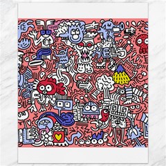 Hand-drawn-vector-illustration-doodle-funny-world-illustrator-line-tools-drawing-flat-design Canvas 16  X 20  by Vaneshart