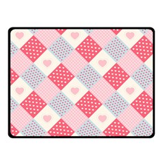 Cute Kawaii Patches Seamless Pattern Double Sided Fleece Blanket (small)  by BangZart