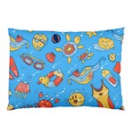 Hand drawn seamless pattern summer time Pillow Case (Two Sides) Back