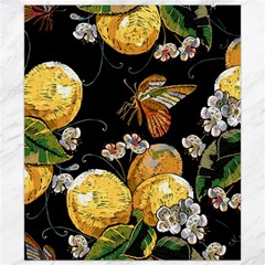 Embroidery Blossoming Lemons Butterfly Seamless Pattern Canvas 8  X 10  by BangZart