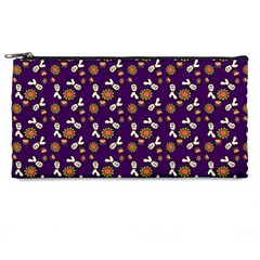 Clown Ghost Pattern Purple Pencil Case by snowwhitegirl