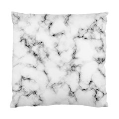White Faux Marble Texture  Standard Cushion Case (two Sides) by Dushan