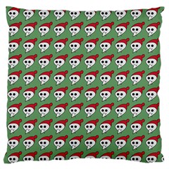 Comic Head Skull - Hat Red - Cartoon Skull Standard Flano Cushion Case (two Sides) by DinzDas