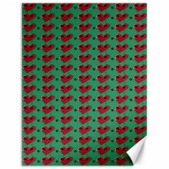Evil Heart Graffiti Pattern Canvas 18  X 24  by DinzDas