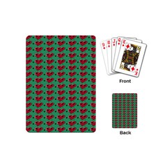 Evil Heart Graffiti Pattern Playing Cards Single Design (mini) by DinzDas