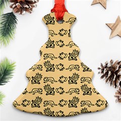 Inka Cultur Animal - Animals And Occult Religion Christmas Tree Ornament (two Sides) by DinzDas