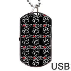 Pet Love - Dogs, Cats And All Pets Lover Dog Tag Usb Flash (one Side) by DinzDas