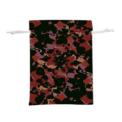 Red Dark Camo Abstract Print Lightweight Drawstring Pouch (l) by dflcprintsclothing