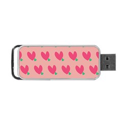 Hearts Portable Usb Flash (one Side)