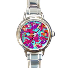 Dinos Round Italian Charm Watch by Sobalvarro
