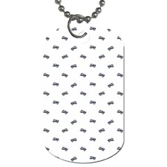 Vintage Car Motif Prin Pattern 2001 Dog Tag (one Side) by dflcprintsclothing