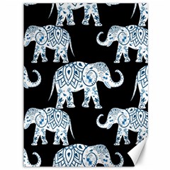 Elephant-pattern-background Canvas 36  X 48  by Sobalvarro