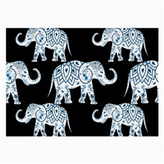 Elephant-pattern-background Large Glasses Cloth (2 Sides) by Sobalvarro