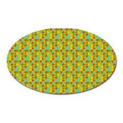 Lemon And Yellow Oval Magnet by Sparkle