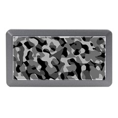 Grey And Black Camouflage Pattern Memory Card Reader (mini) by SpinnyChairDesigns