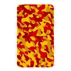 Red And Yellow Camouflage Pattern Memory Card Reader (rectangular) by SpinnyChairDesigns