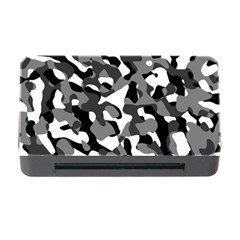Black And White Camouflage Pattern Memory Card Reader With Cf by SpinnyChairDesigns