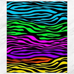 Colorful Zebra Canvas 8  X 10  by Angelandspot