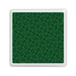 Green Intricate Pattern Memory Card Reader (Square) Front
