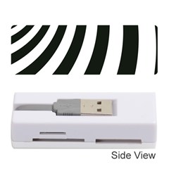 Black And White Zebra Stripes Pattern Memory Card Reader (stick) by SpinnyChairDesigns