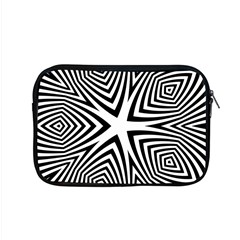 Abstract Zebra Stripes Pattern Apple Macbook Pro 15  Zipper Case by SpinnyChairDesigns