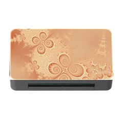 Coral Peach Intricate Swirls Pattern Memory Card Reader With Cf by SpinnyChairDesigns