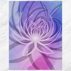 Watercolor Blue Purple Floral Pattern Canvas 12  X 16  by SpinnyChairDesigns