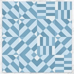 Truchet Tiles Blue White Canvas 16  X 16  by SpinnyChairDesigns