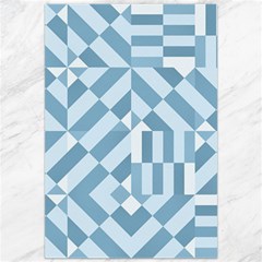 Truchet Tiles Blue White Canvas 20  X 30  by SpinnyChairDesigns