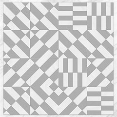 Truchet Tiles Grey White Pattern Canvas 12  X 12  by SpinnyChairDesigns