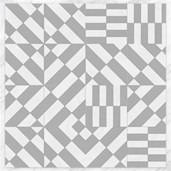 Truchet Tiles Grey White Pattern Canvas 20  X 20  by SpinnyChairDesigns