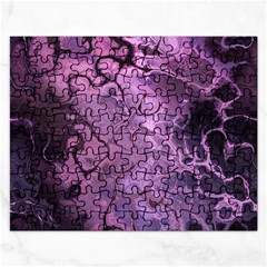 Amethyst Violet Abstract Marble Art Rectangular Jigsaw Puzzl by SpinnyChairDesigns