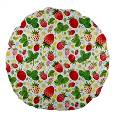 Huayi-vinyl-backdrops-for-photography-strawberry-wall-decoration-photo-backdrop-background-baby-show Large 18  Premium Flano Round Cushions by Sobalvarro