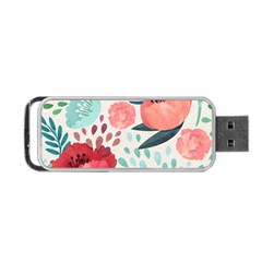 Floral  Portable Usb Flash (one Side) by Sobalvarro