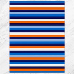 Ocean Blue Stripes Canvas 12  X 16  by tmsartbazaar