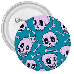 Skull 3  Buttons by Sobalvarro
