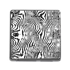 Zebra Print Stripes Memory Card Reader (square 5 Slot) by SpinnyChairDesigns